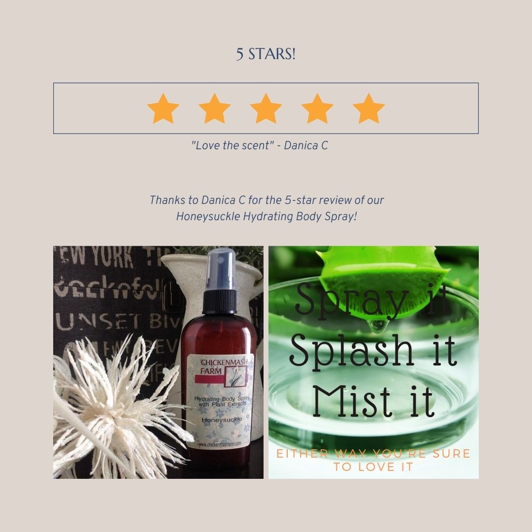 Honeysuckle fragrant body mist
