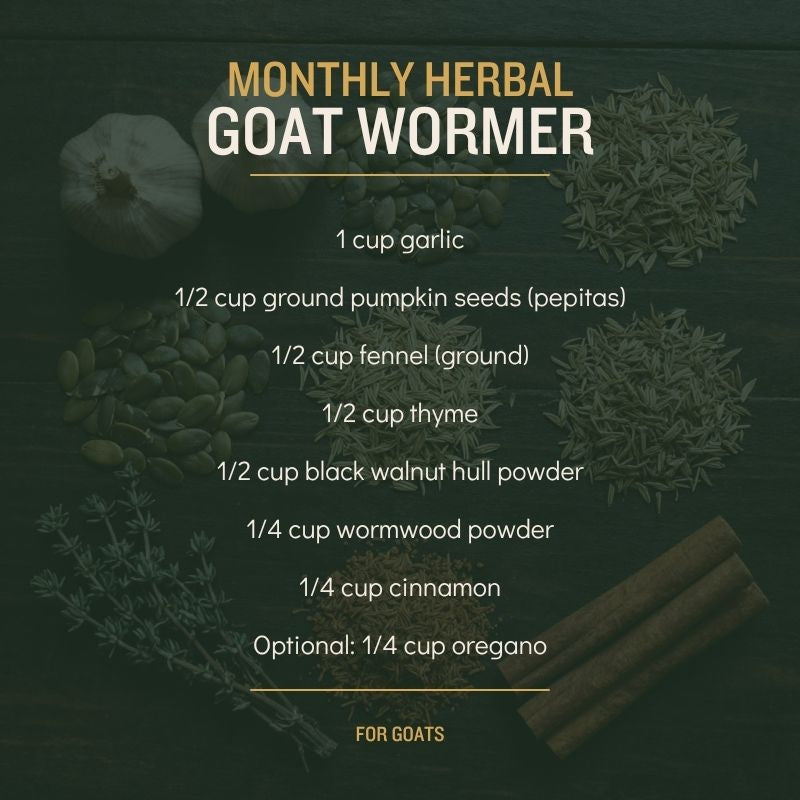 herbal goat wormer recipe