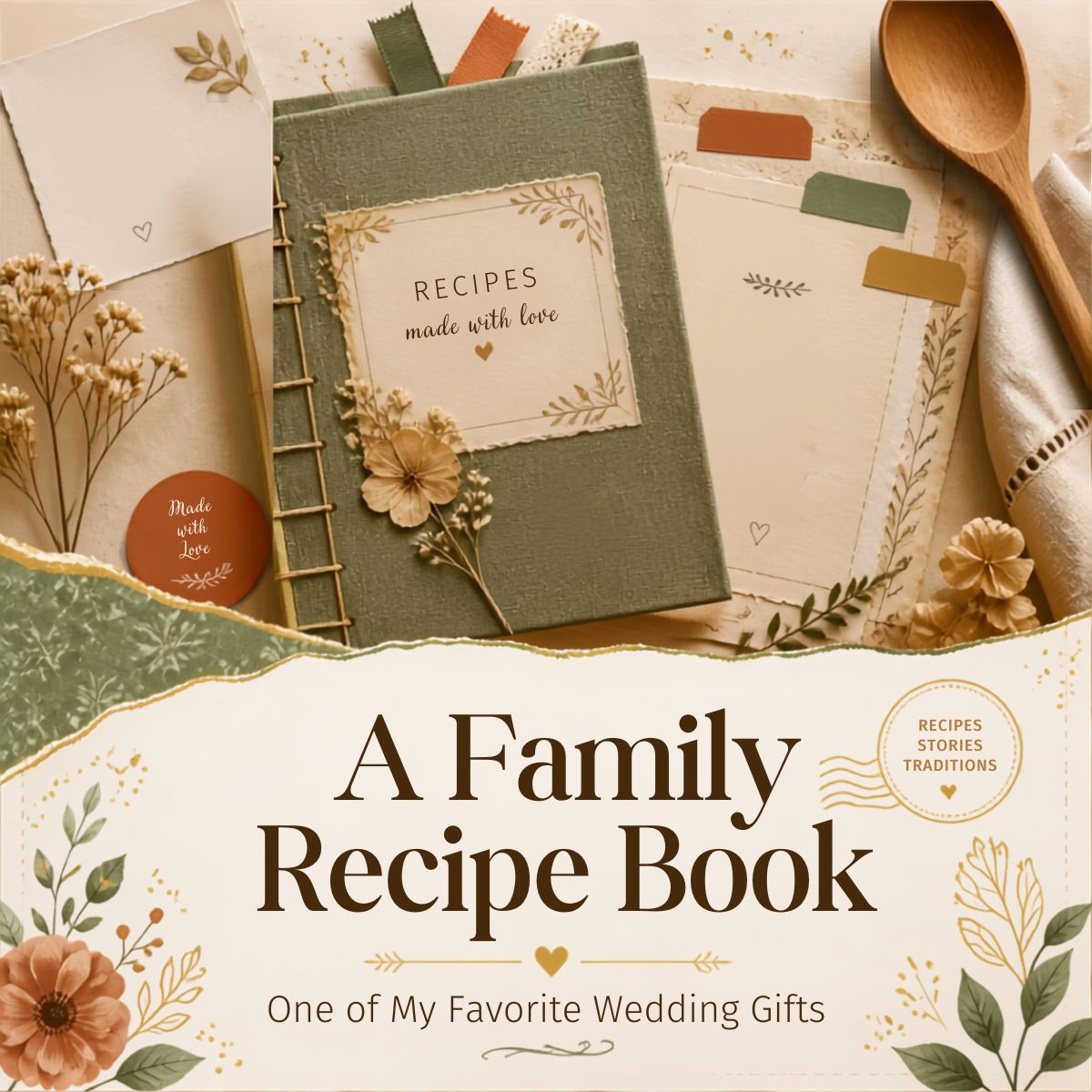family recipe book wedding gift