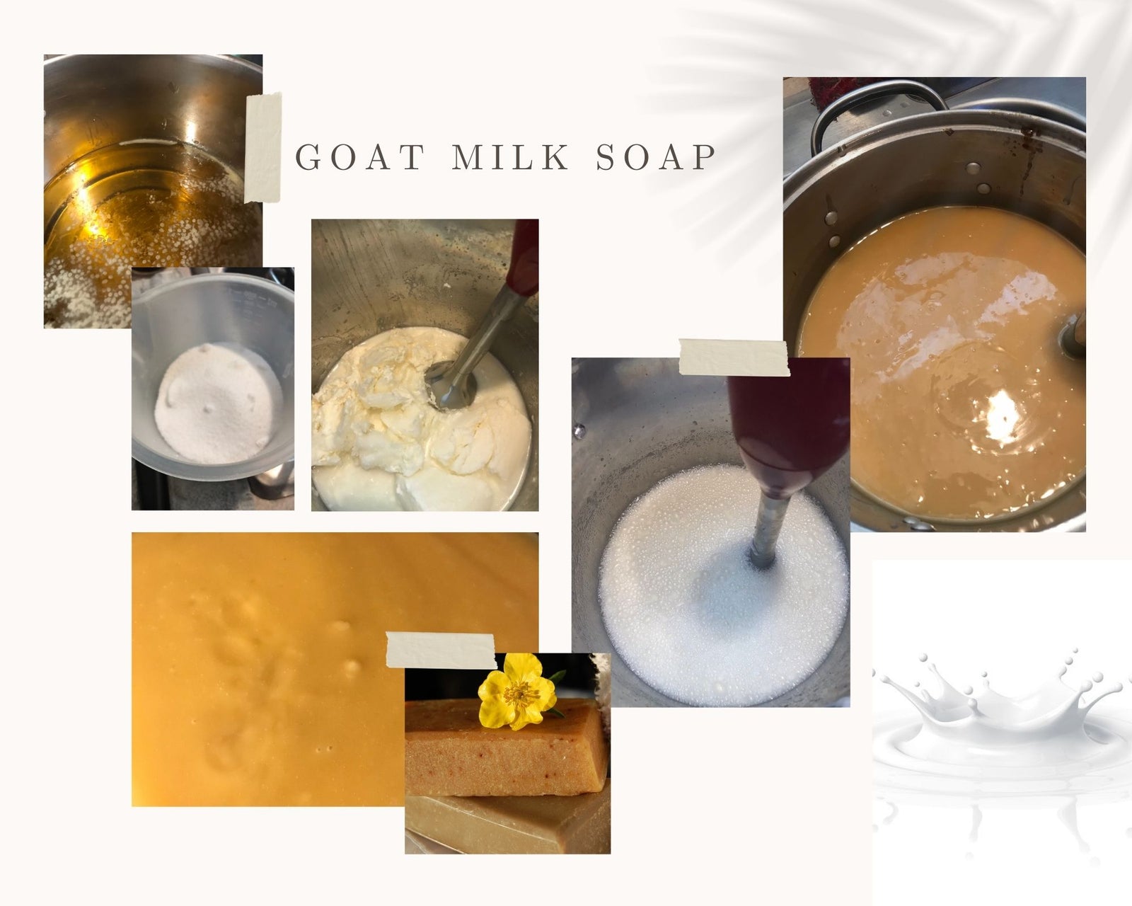 goat milk soap making process