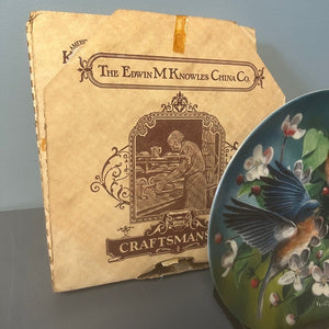 1986 The Bluebird Collectible Plate by Kevin Daniel