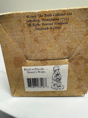 Boyds Bears Yesterday's Child 1996 Kristi with Nicole Skaters Waltz