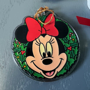Disney Minnie Mouse Hanging Christmas Ornaments Lot of 8