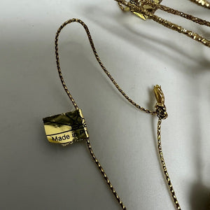 Gold Glitter 3-D Star Metal Christmas Ornament Set of 2