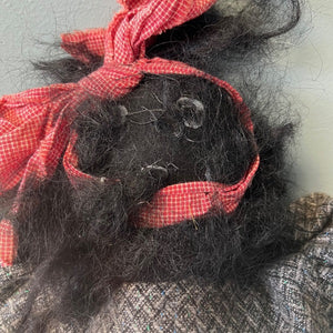 Handmade Ragdoll African American Folk Art Collectible 26 inch Doll