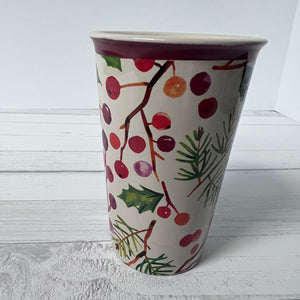 Longaberger holiday travel mug