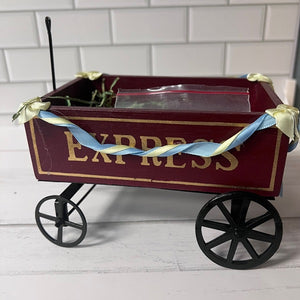 Decorative Red Wagon