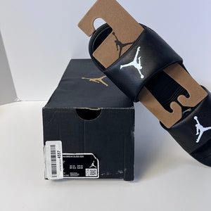 Jordan Break Slide US 4 Youth Black and White Nike