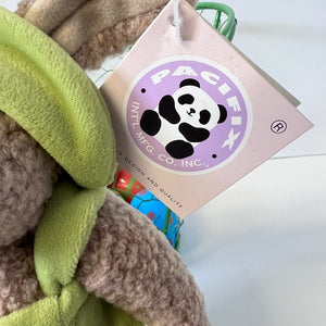 Pacifix toy with a panda logo on a white background