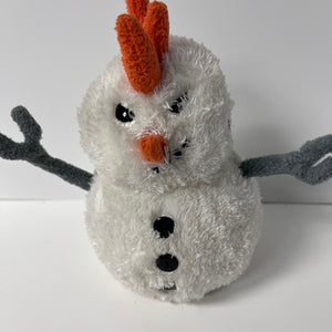 Animal Adventure Punk Rock Snowman 8in Plush 2005 Snowman
