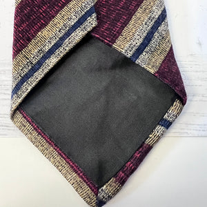 Textured fabric with a geometric pattern on a white background