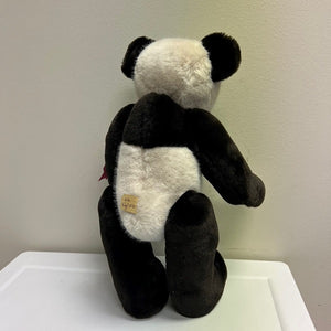 Jointed Bear Signed Numbered Terry McVicker Black and White Plush