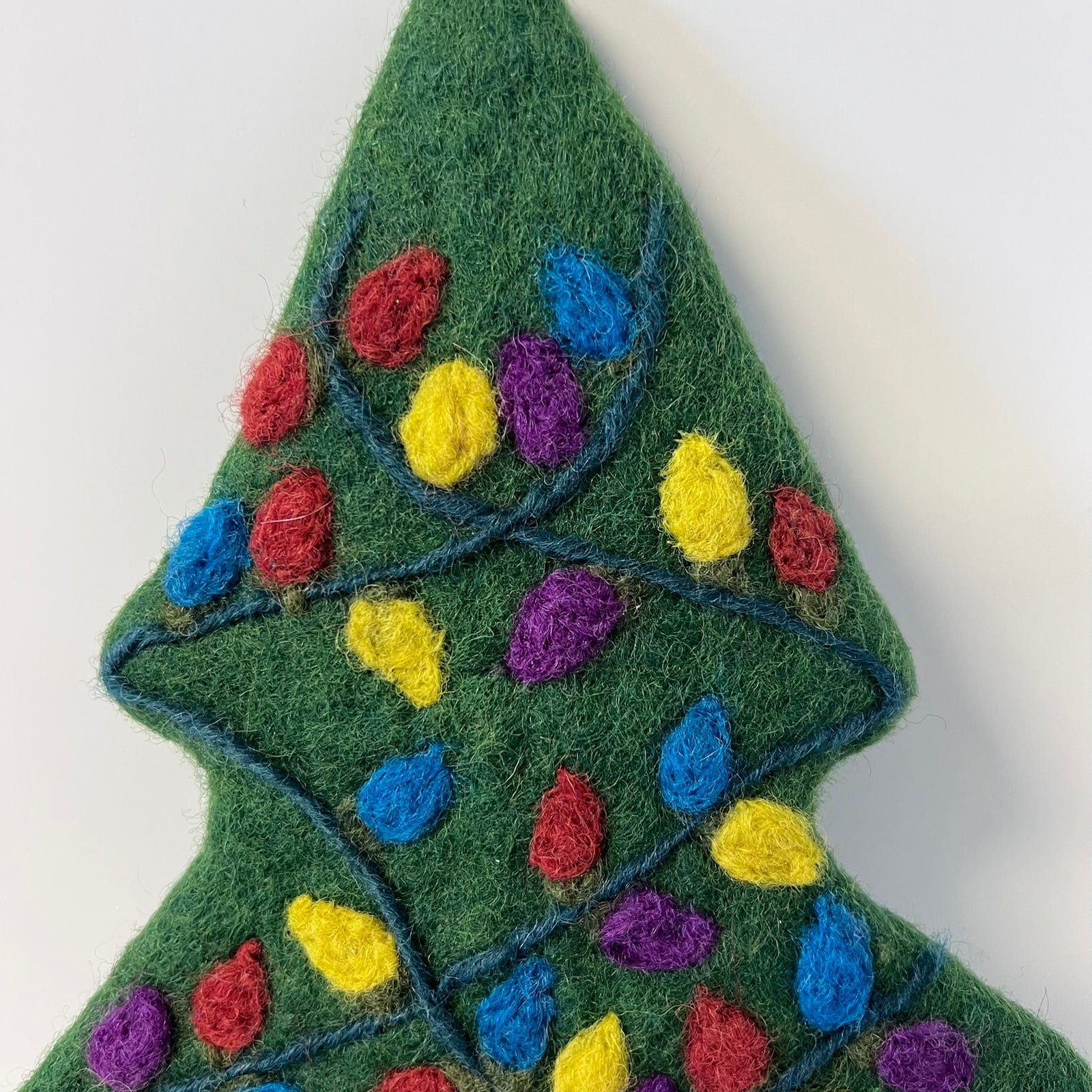 Lilliput Wool Felt Christmas Tree Wine Bottle Topper Holiday Gift Decoration