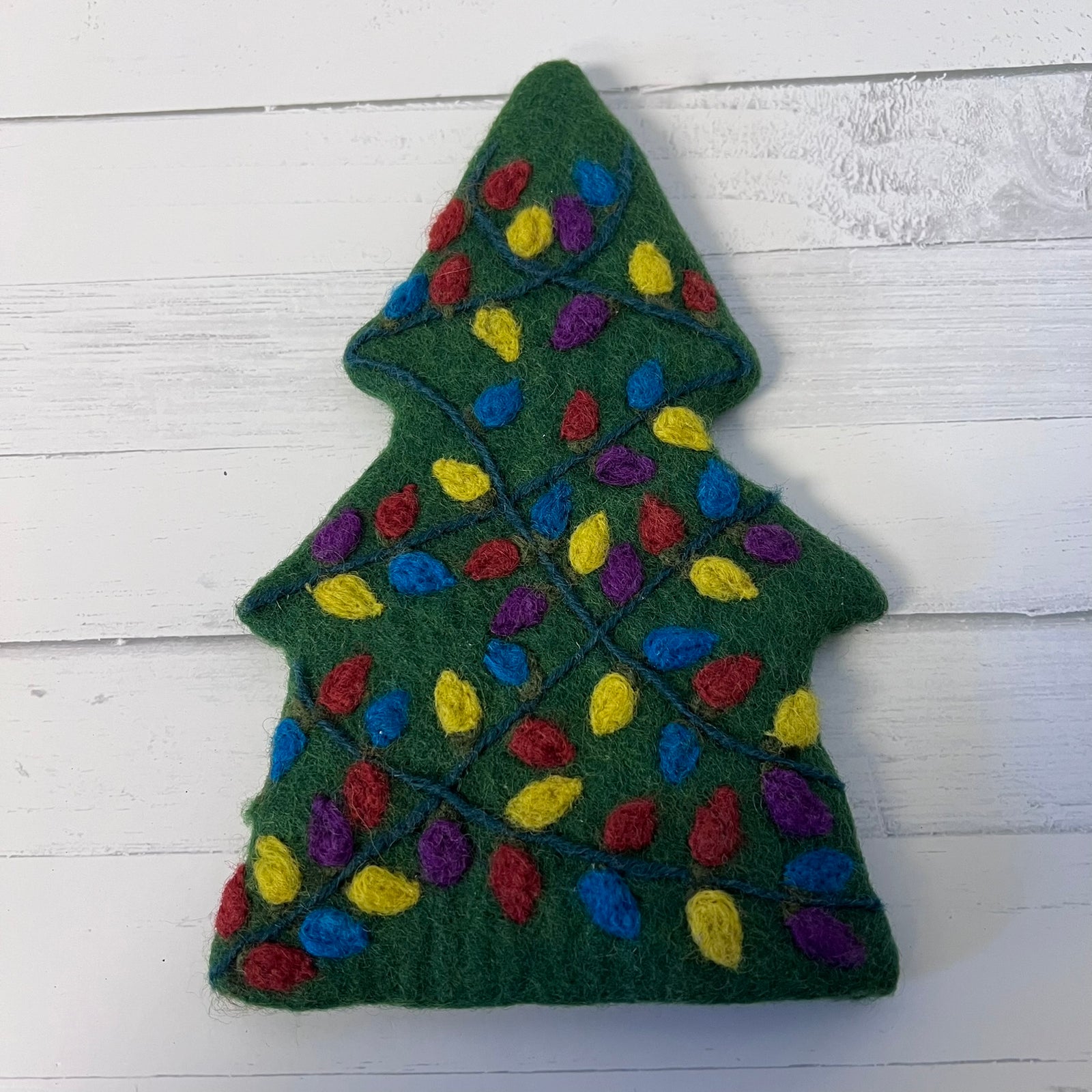 Lilliput Wool Felt Christmas Tree Wine Bottle Topper Holiday Gift Decoration