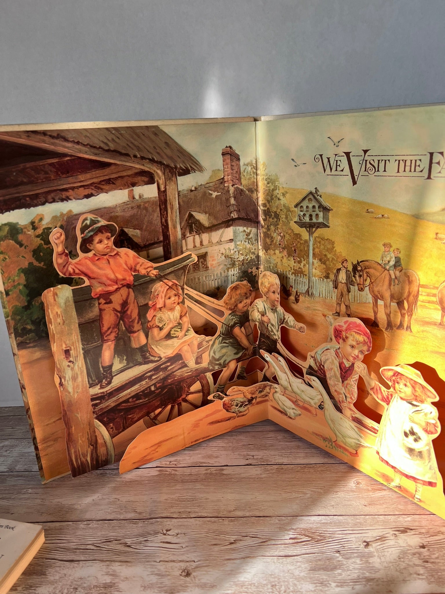 Nister We Visit the Farm Pop-Up Book 1989 Hardcover Farm Animals ISBN 039921724X