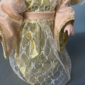 Seymour Mann Connoisseur Collection Angel Porcelain Doll with Stand