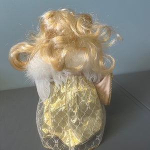 Seymour Mann Connoisseur Collection Angel Porcelain Doll with Stand