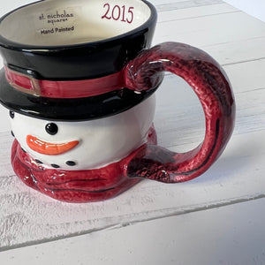 St. Nicholas Square Snowman Mug 2015 Yuletide Victorian
