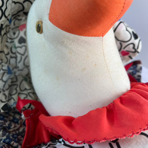Vintage Country Goose Fabric Doll 26 Inch Folk Art With Dresses
