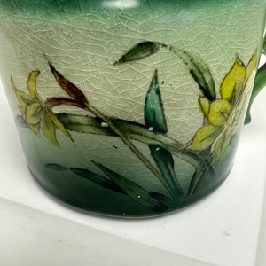 Vintage Daffodil Haynes Ware Creamer Decoration Green