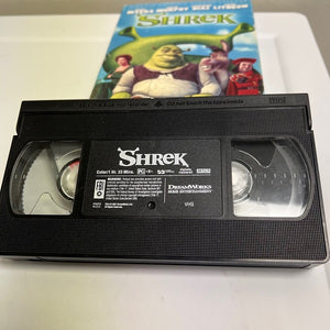 Vintage Shrek VHS Video Tape Mike Myers Dream Works