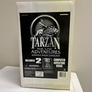1995 Tarzan Epic Adventures 15in Tarzan Jungle King Action Figure NOS Disks