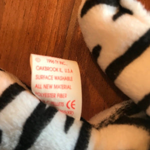1996 beanie baby Blizzard the tiger