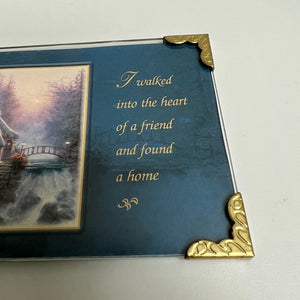 2002 Thomas Kinkade I Walked Into The Heart Of A Friend 3x4 Picture