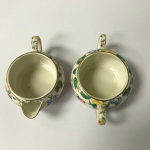 A Special Place China Sugar and Cream Set Floral Pattern