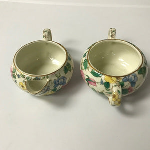 A Special Place China Sugar bowl and Creamer Set Floral Pattern