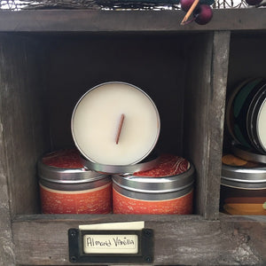 Almond Biscotti Wood Wick Soy Candle-Chickenmash Farm