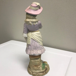 Antique Bisque Porcelain Woman Figurine