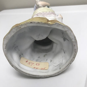 Antique Bisque Porcelain Woman Figurine