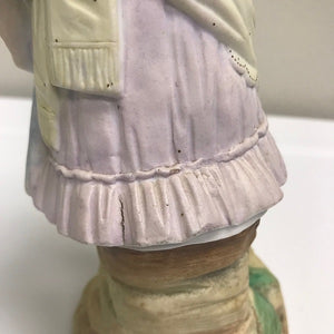 Antique Bisque Porcelain Woman Figurine