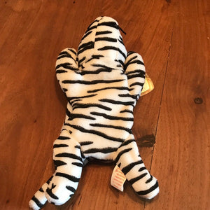 Black and white tiger Beanie Baby