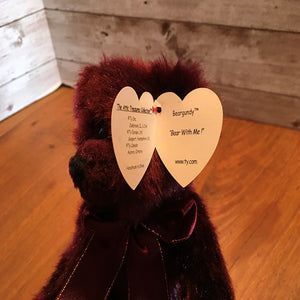 Burgundy Beanie Baby Bear