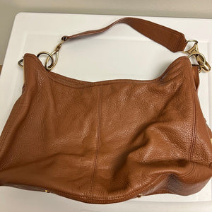 Calvin Klein Brown Leather Shoulder Handbag