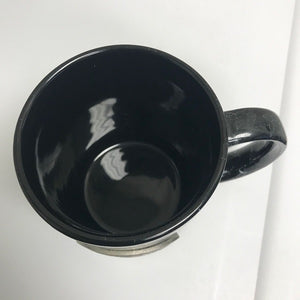 Cincinnati Reds Ceramic MLB Coffee Mug Black Marbled Mug Pewter Emblem