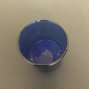 Cobalt Blue Glass Candle Holder 3 Inch Glass Jar 