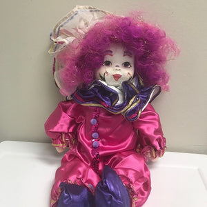 Collectible Robin Woods Clown Soft Bodied Doll 16in