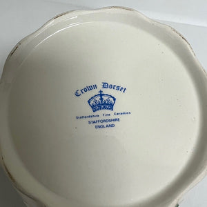 Crown Dorset Fruit Teapot Staffordshire England Ceramic Teapot