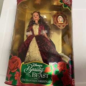 Disneys Beauty and the Beast Enchanted Christmas Belle Doll 1997
