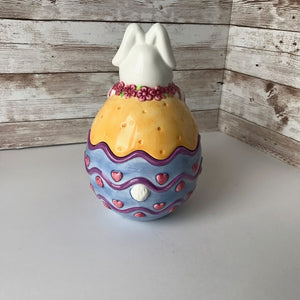 Easter Bunny Candy Dish back view