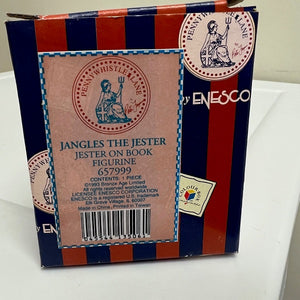 Enesco Penny Whistle Lane Jangles the Jester Mouse Books Figurine 1993