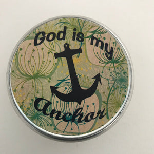 God Is My Anchor | Inspirational Candle | Ocean Breeze Scent-Chickenmash Farm