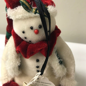 HC Accents Donald Snowdrift Plush Snowman Ornament