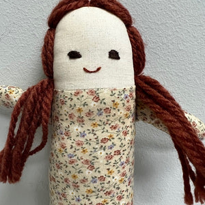 Handmade Fabric Doll Primitive Folk Art Decor 10 Inch