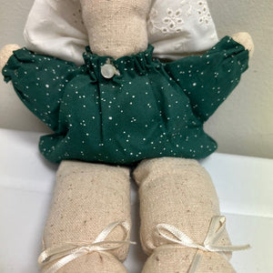 Handmade Muslin Cloth Angel Country Folk Art Doll Decoration