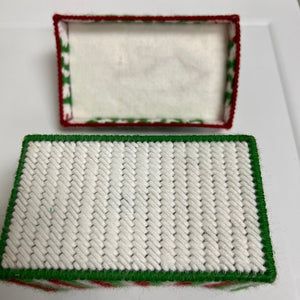 Handmade Plastic Canvas Christmas Recipe Box
