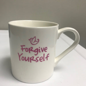 Home Essentials Ceramic Coffee Mug Forgive Yourself Message Design